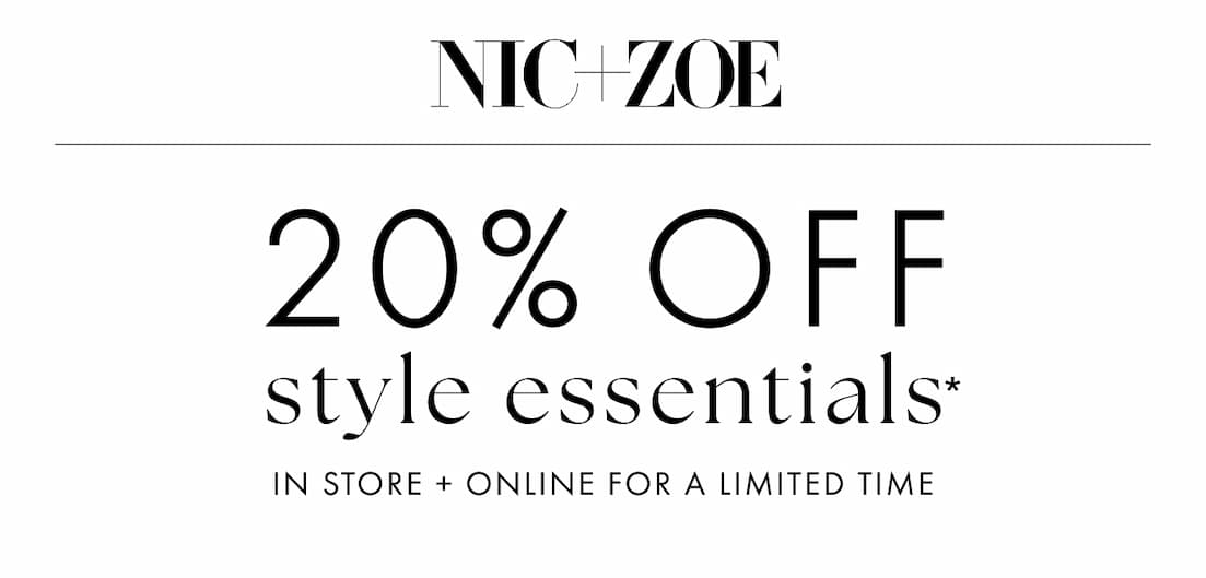 20% off style essentials