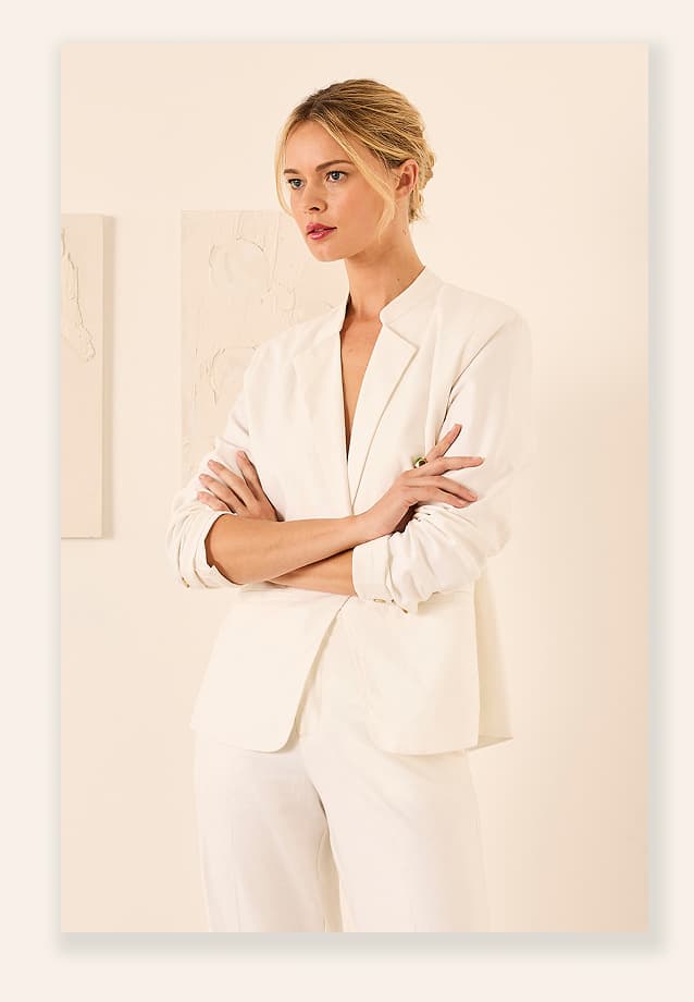 Stretch Linen Eva Blazer