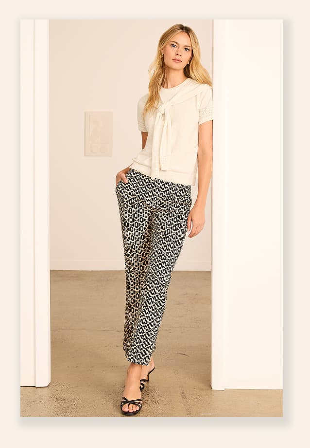 28" Lacy Diamonds Plaza Demi Boot Pant