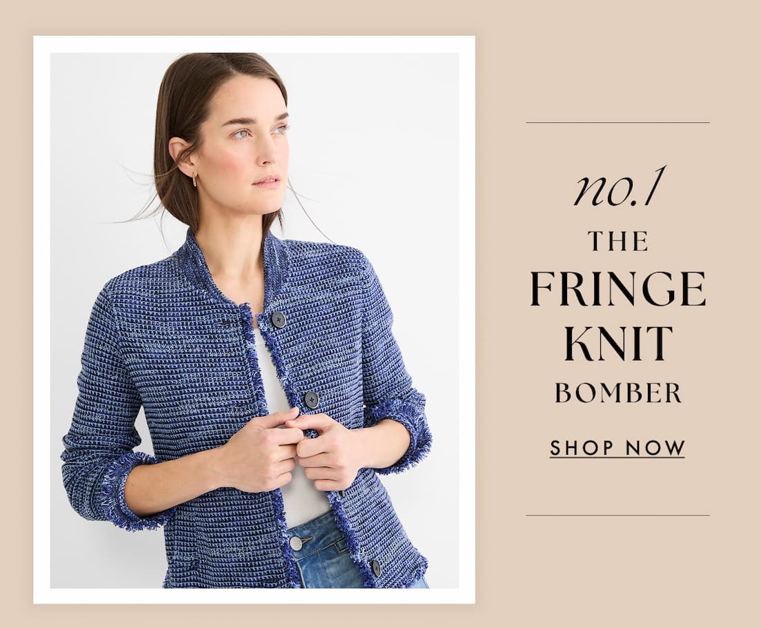 No.1 the fringe knit bomber.