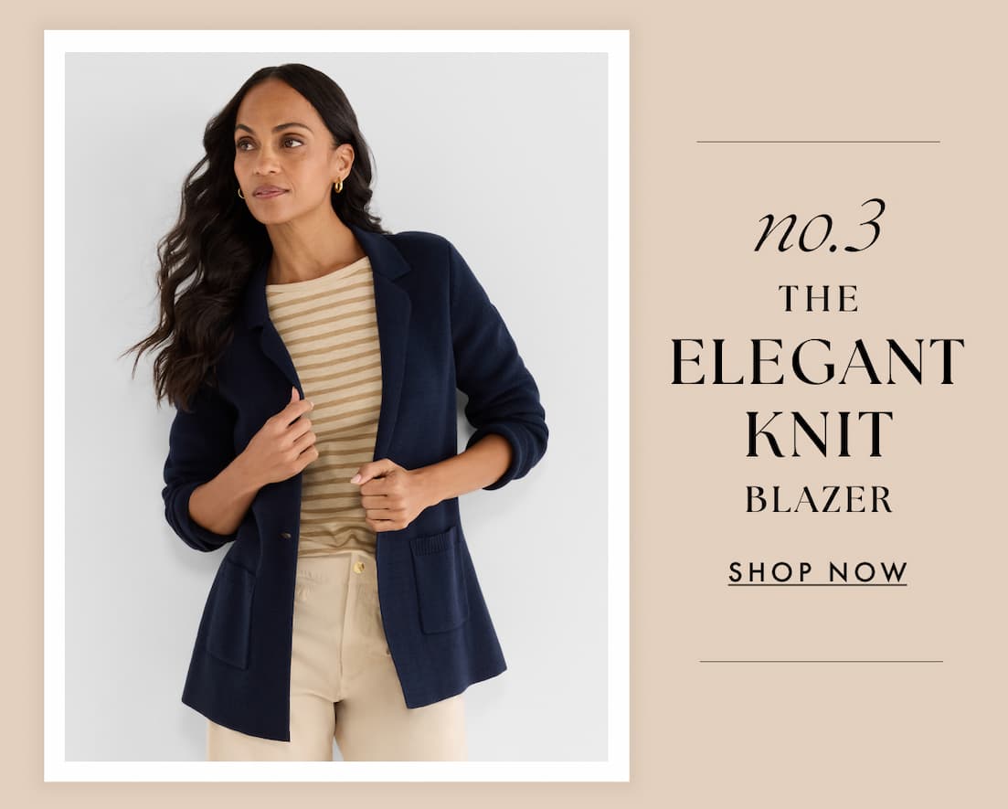 No.3 the elegant knit blazer.