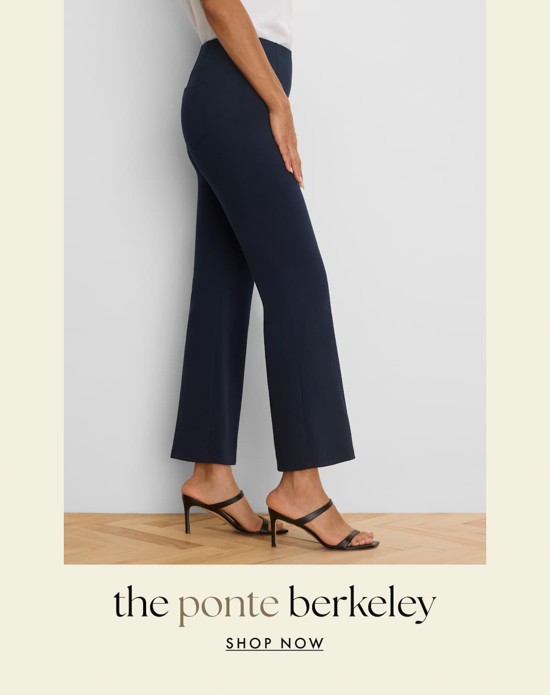 The woman wearing the ponte berkeley.