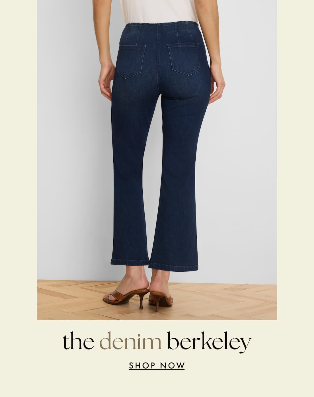 The woman wearing the denim berkeley.