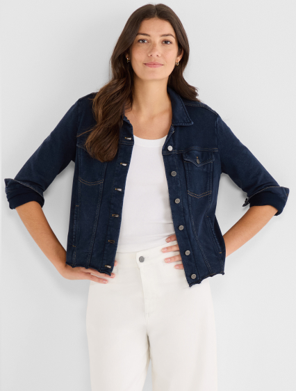 She wears the NZT Denim Look Jacket