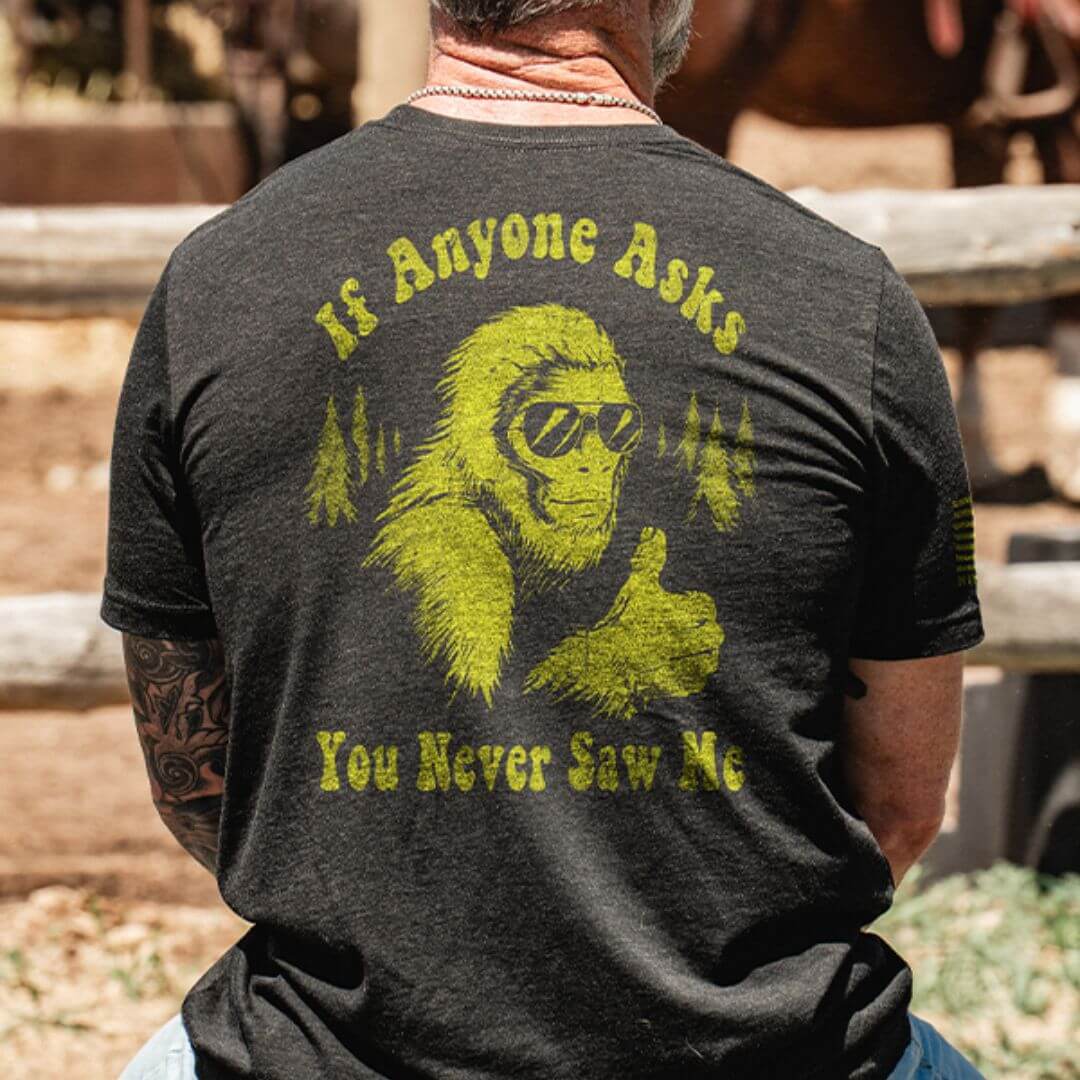 Never Saw Me - Bigfoot Design