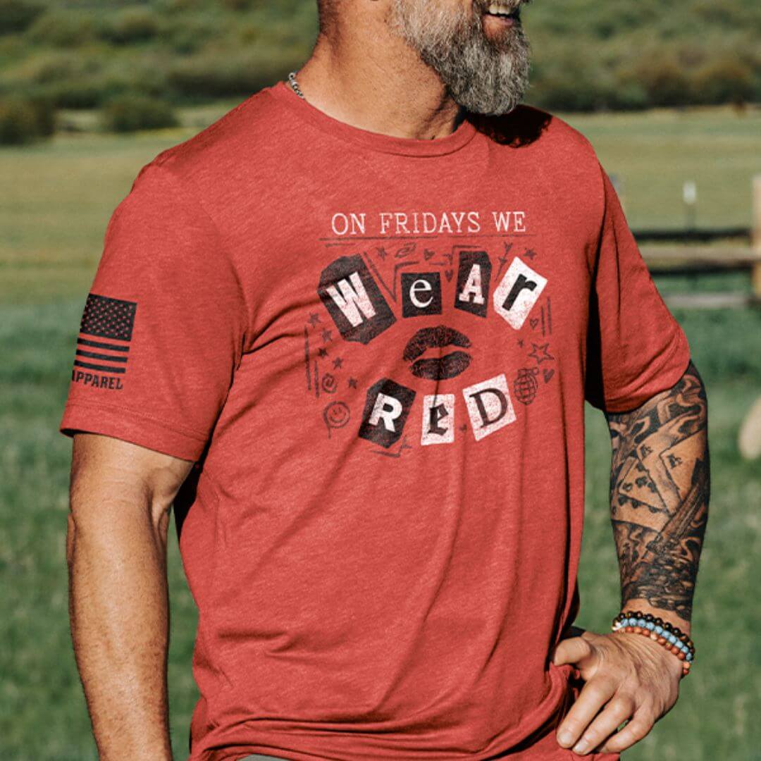 On Fridays We Wear RED Design