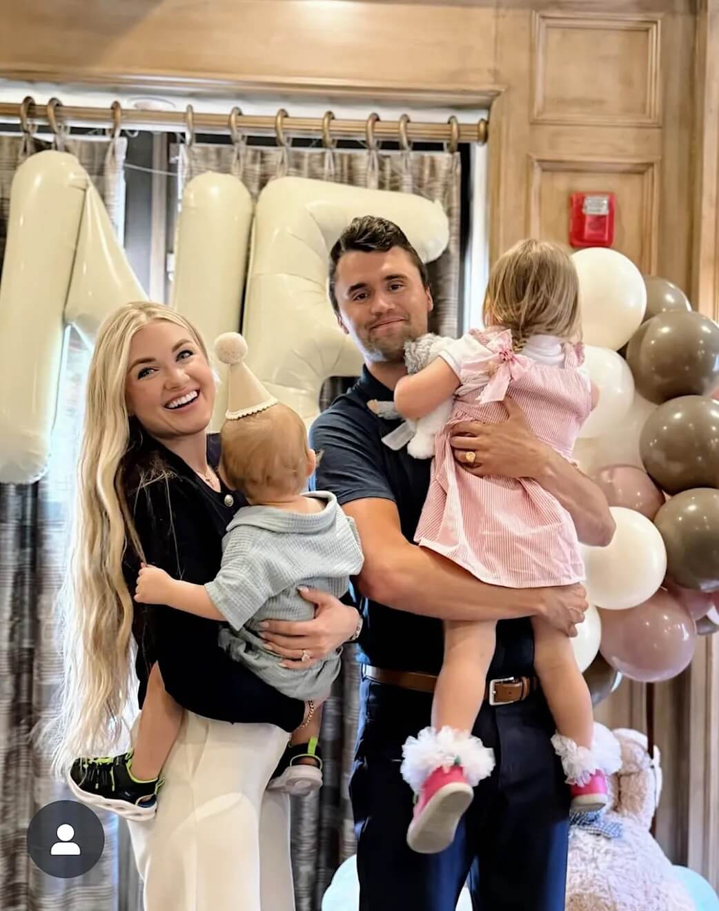Charlie Kirk with His Family