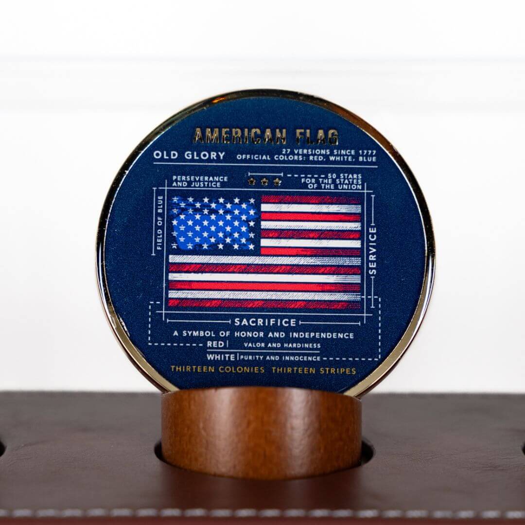 American Flag Schematic Challenge Coin