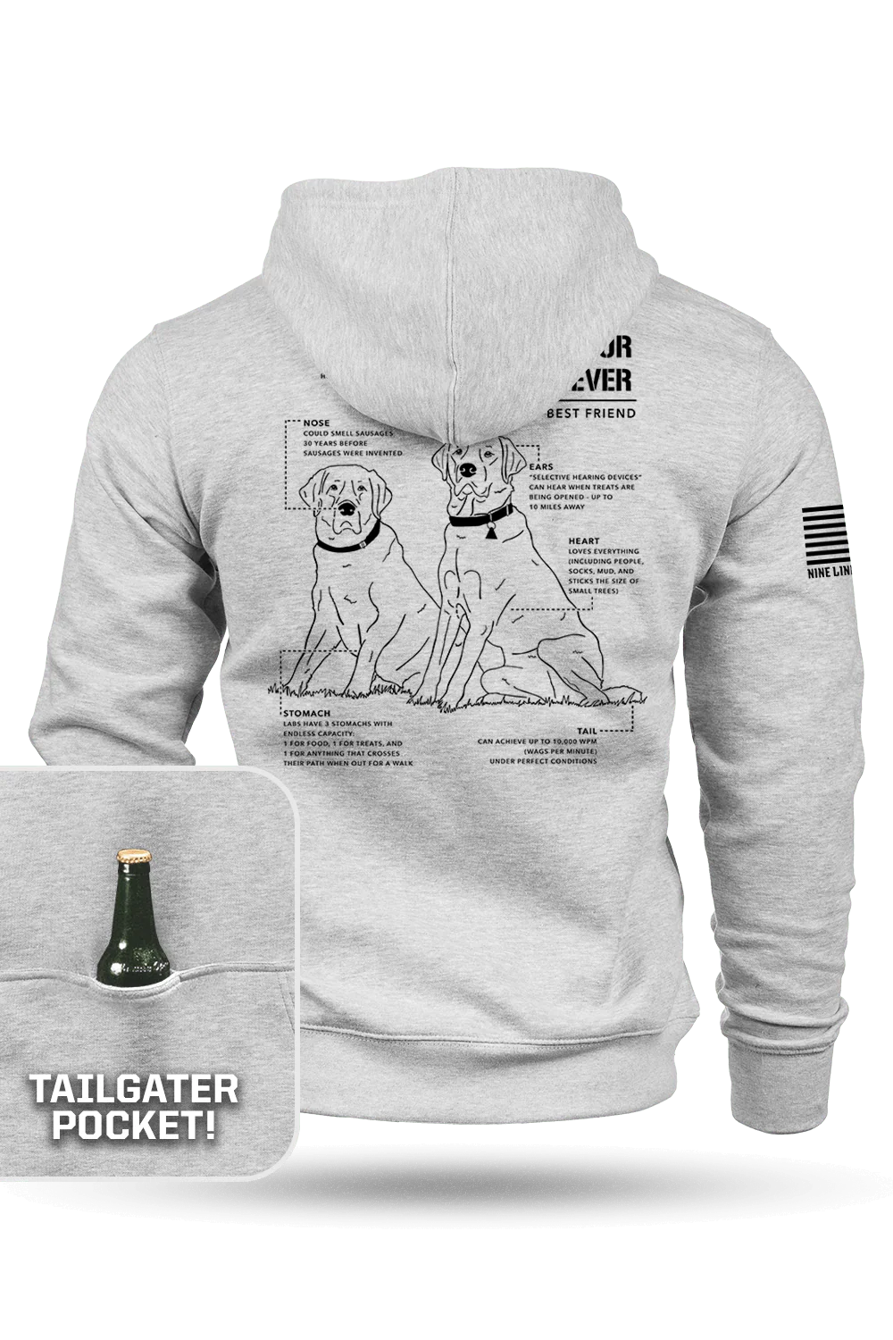 Image of Labrador Schematic -  Tailgater Hoodie