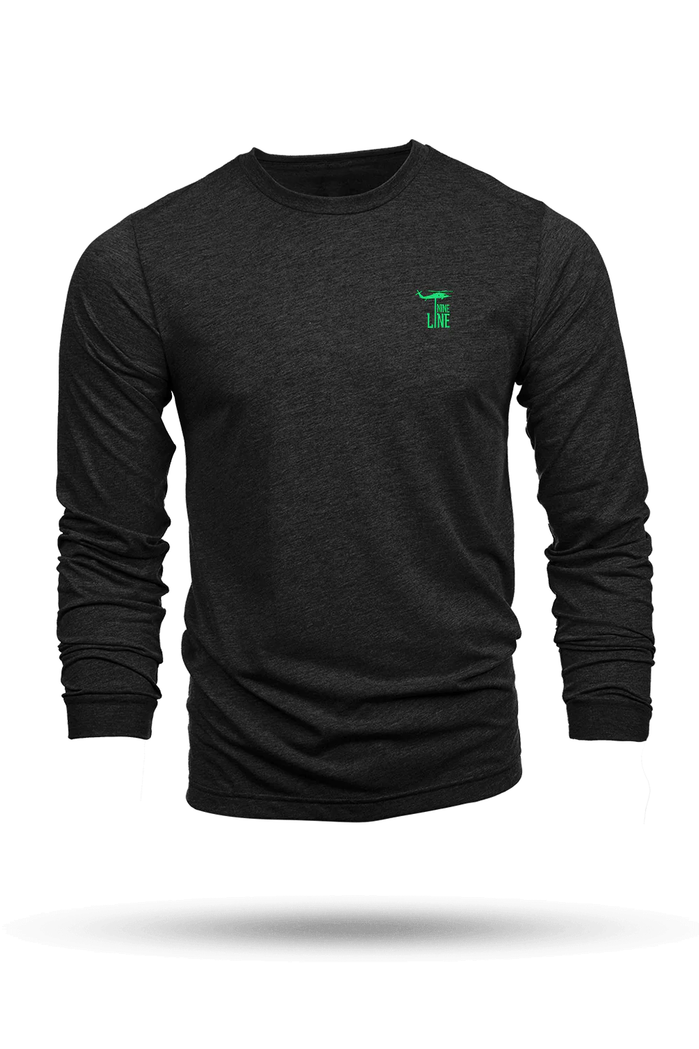 Image of Silicone Dropline Logo - Long-Sleeve T-Shirt (Night Vision Edition)