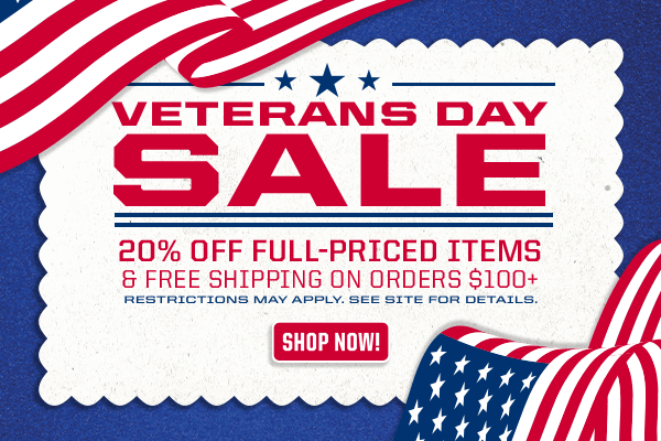 Veteran's Day Sale 20% Off