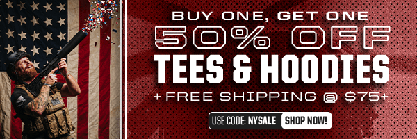BOGO 50% Off Tees & Hoodies and Free Shipping