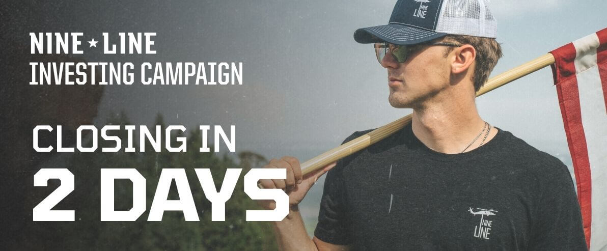 2 Days Left to Invest in Nine Line Apparel