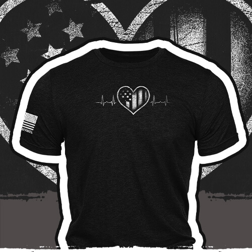Patriot's Heart Monitor - T-Shirt