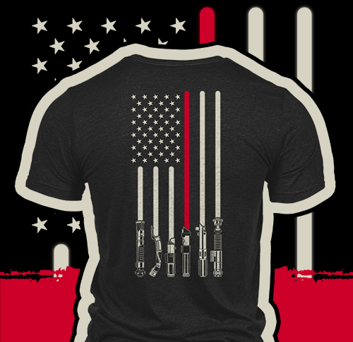 Firefighters Saber Flag - T-Shirt