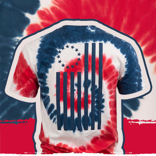 Betsy Ross Tie-Dye T-Shirt