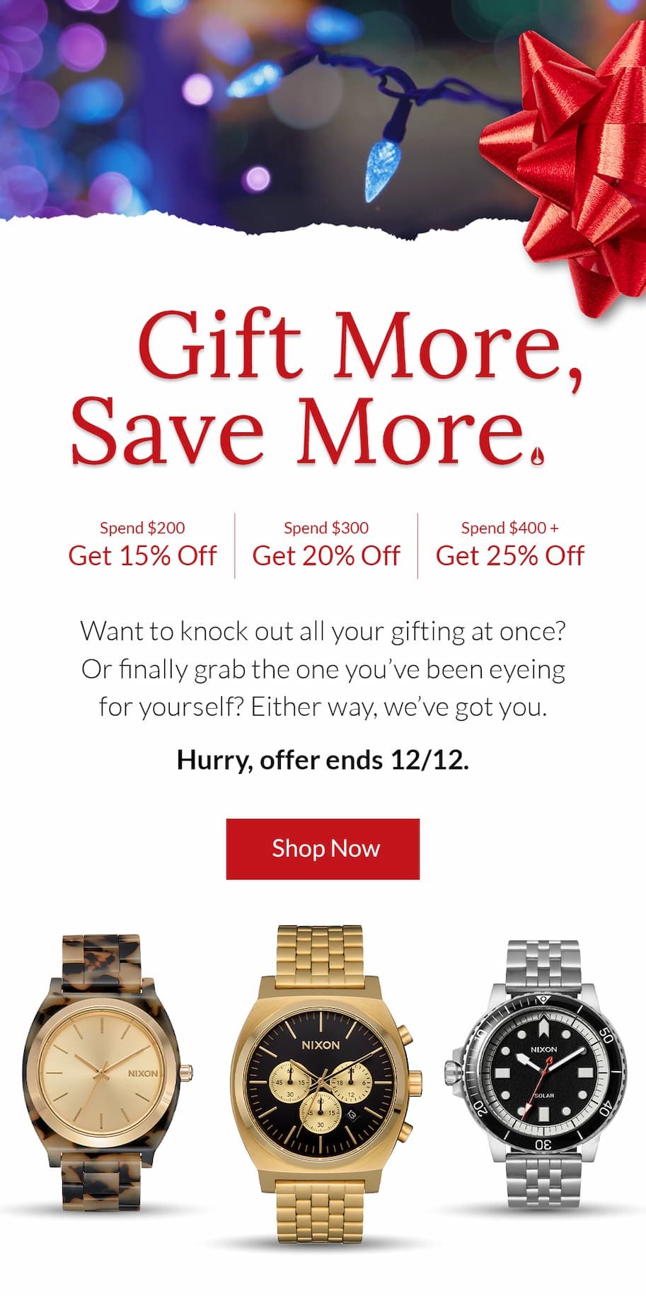 Save up to 25% off - Shop Now