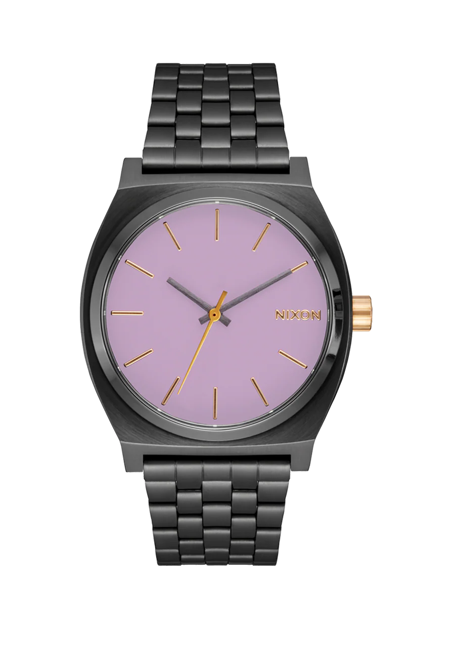 Image of Medium Time Teller - Gunmetal / Lavender / Gold