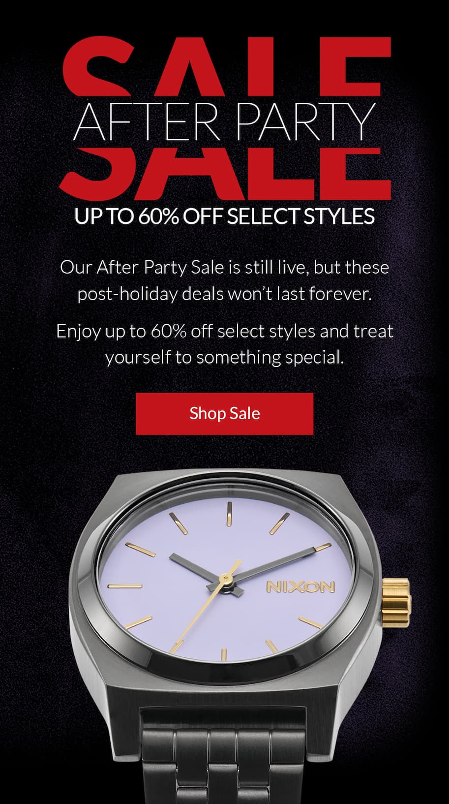 Up to 60% off select styles - Shop Now