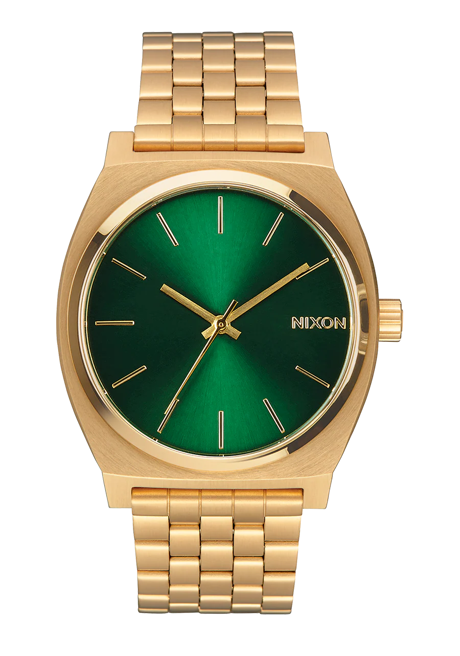 Image of Time Teller - Gold / Green Sunray