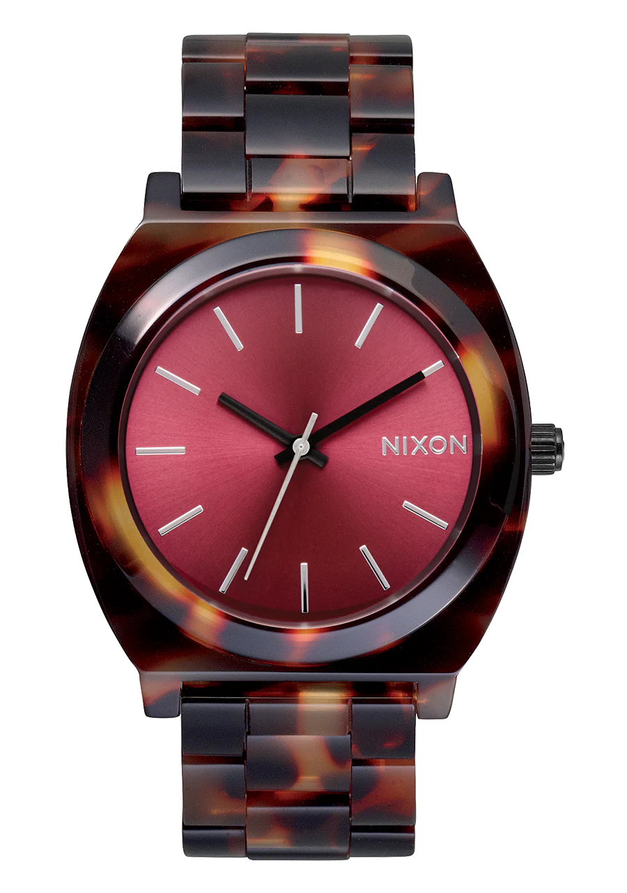 Image of Time Teller Acetate - Tortoise / Oxblood