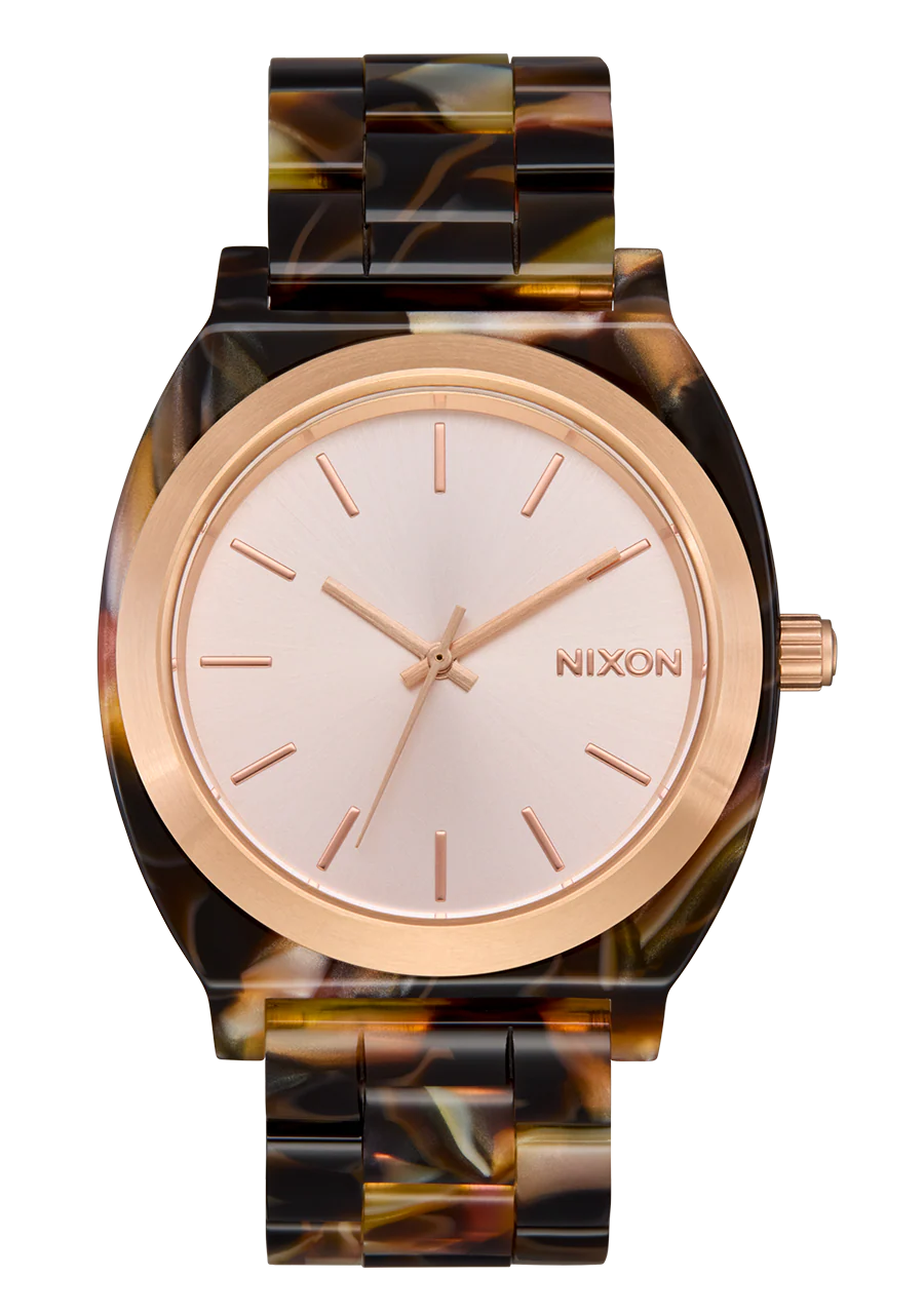 Image of Time Teller Acetate - Rose Gold / Pink Tortoise