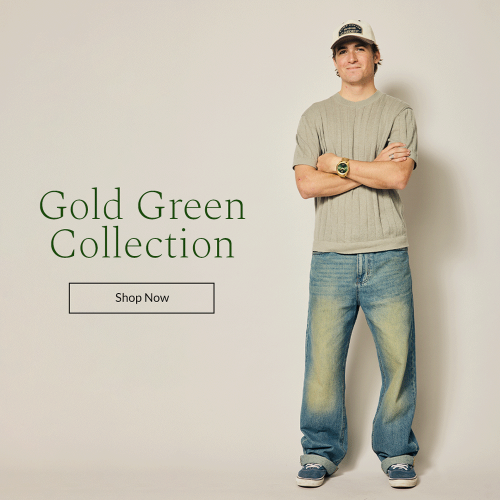 Gold Green Watch Collection - Shop Now