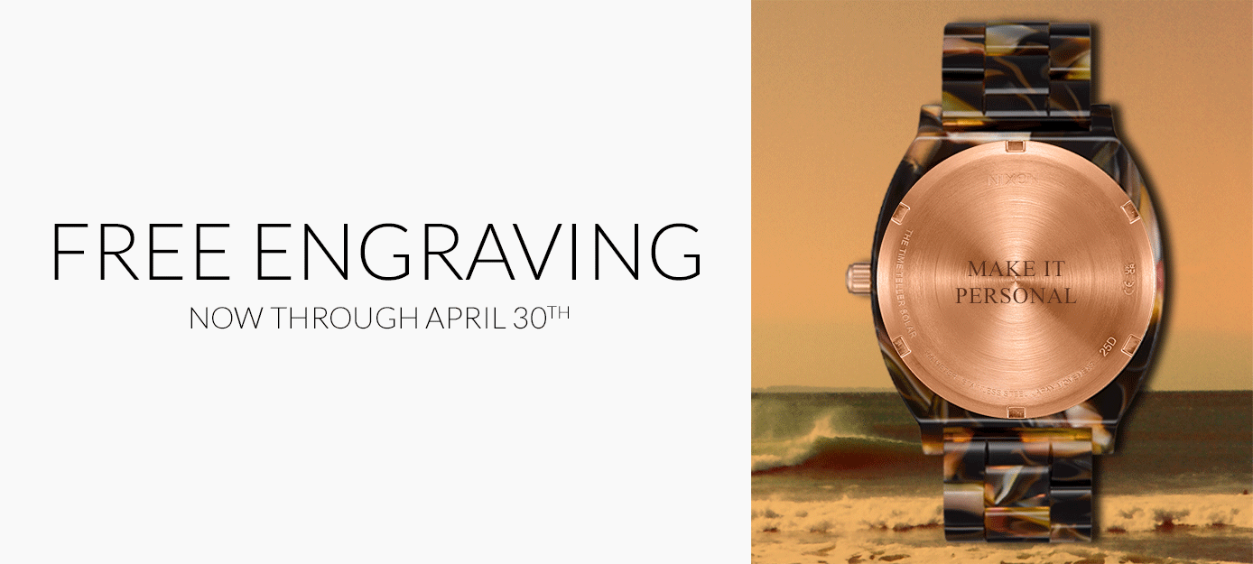Free Engraving Now Through April 30 - Start Engraving