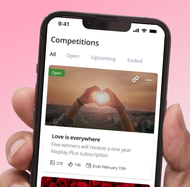 Enter our Valentine's photo competition for a chance to win a Nixplay Plus subscription