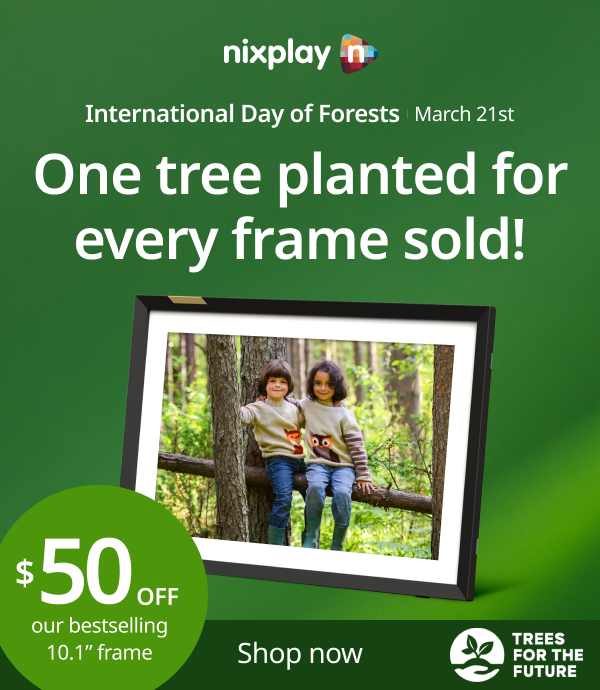 International Day of Forests: One tree planted for every frame sold