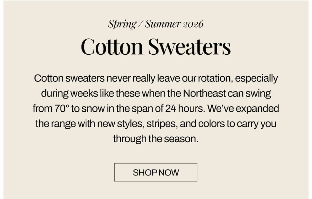 Spring Sweaters