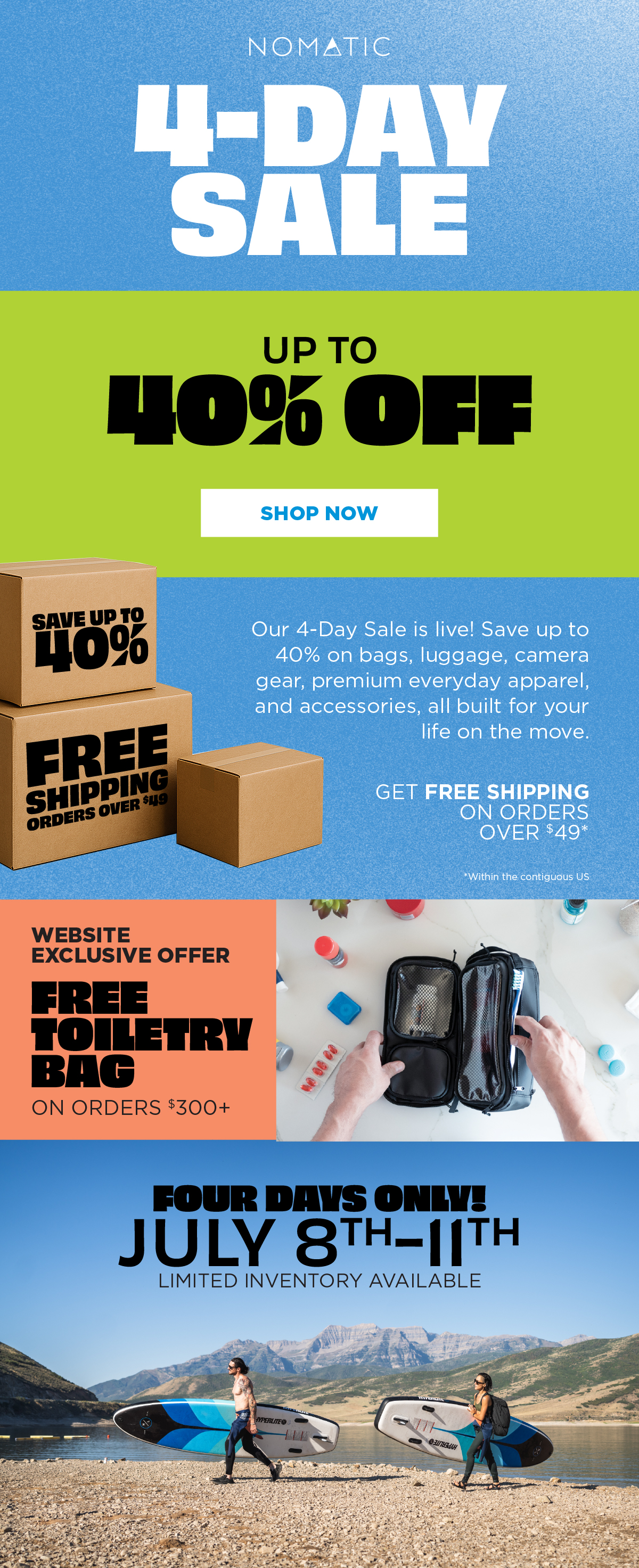 4 Day Sale - Up To 40% Off