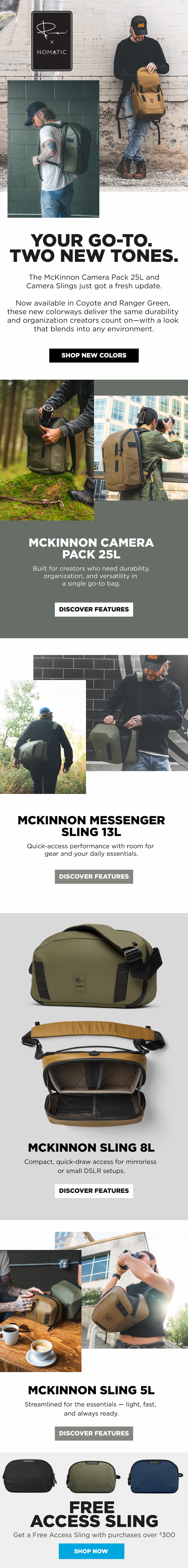 McKinnon Collection in Coyote Brown + Ranger Green