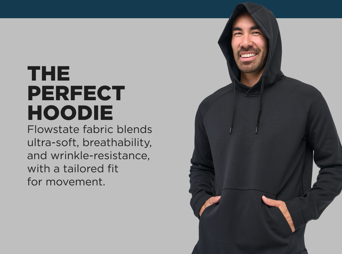 The Outset Hoodie is the perfect hoodie. Super soft, breathable and wrinkle-resistant.