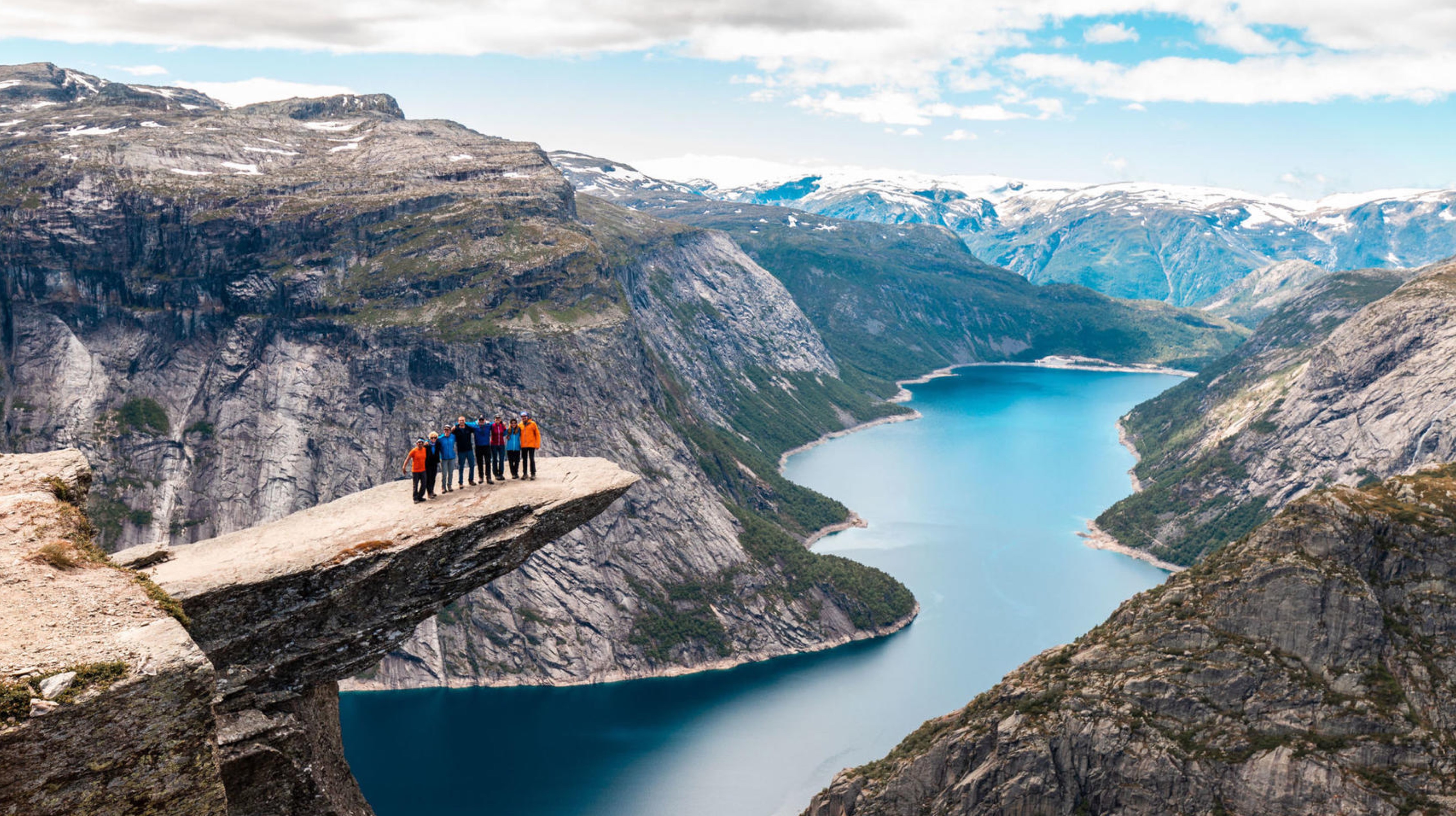 Man sitting on a mountain