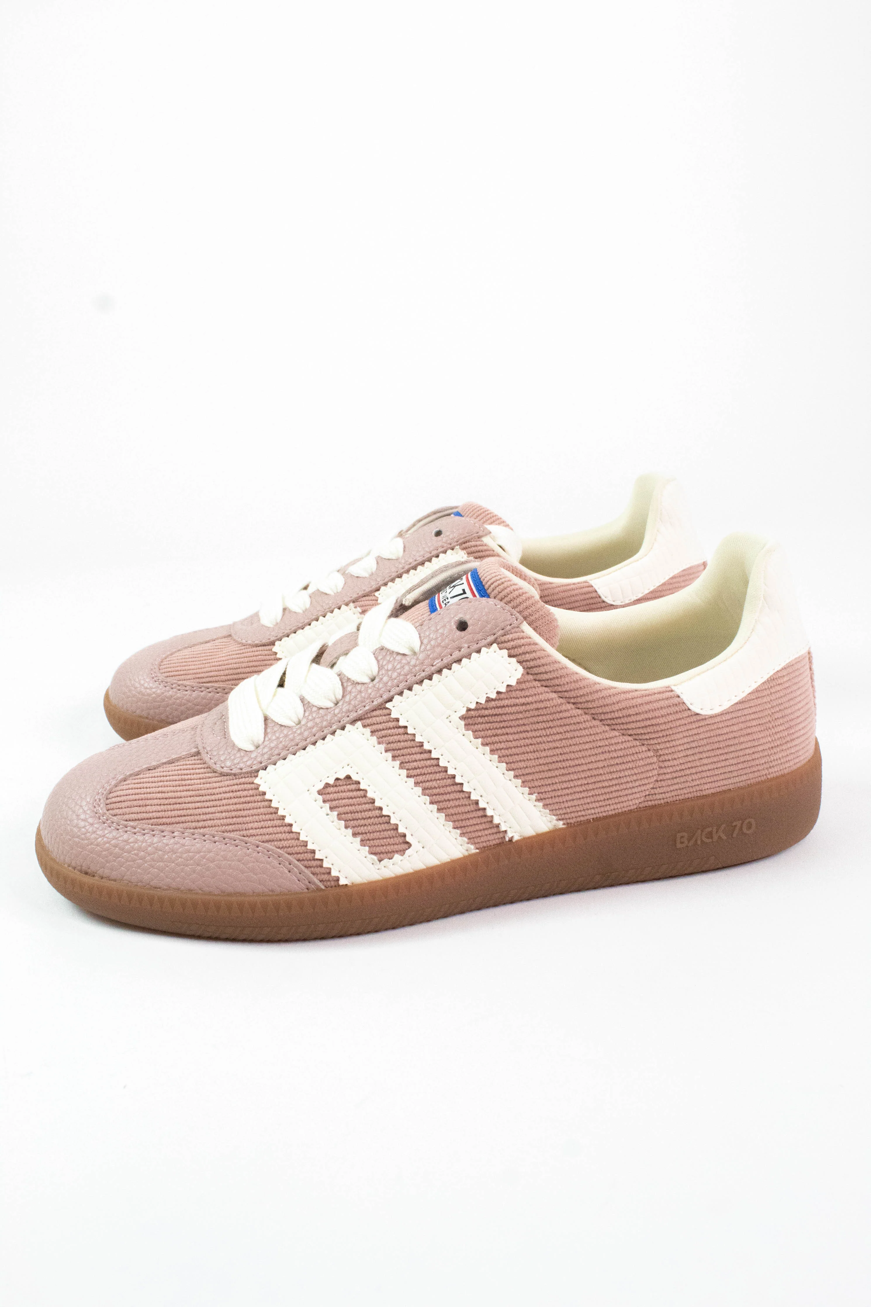 Image of Cloud Corduroy Vintage Sneaker, Nude Milk | Back 70
