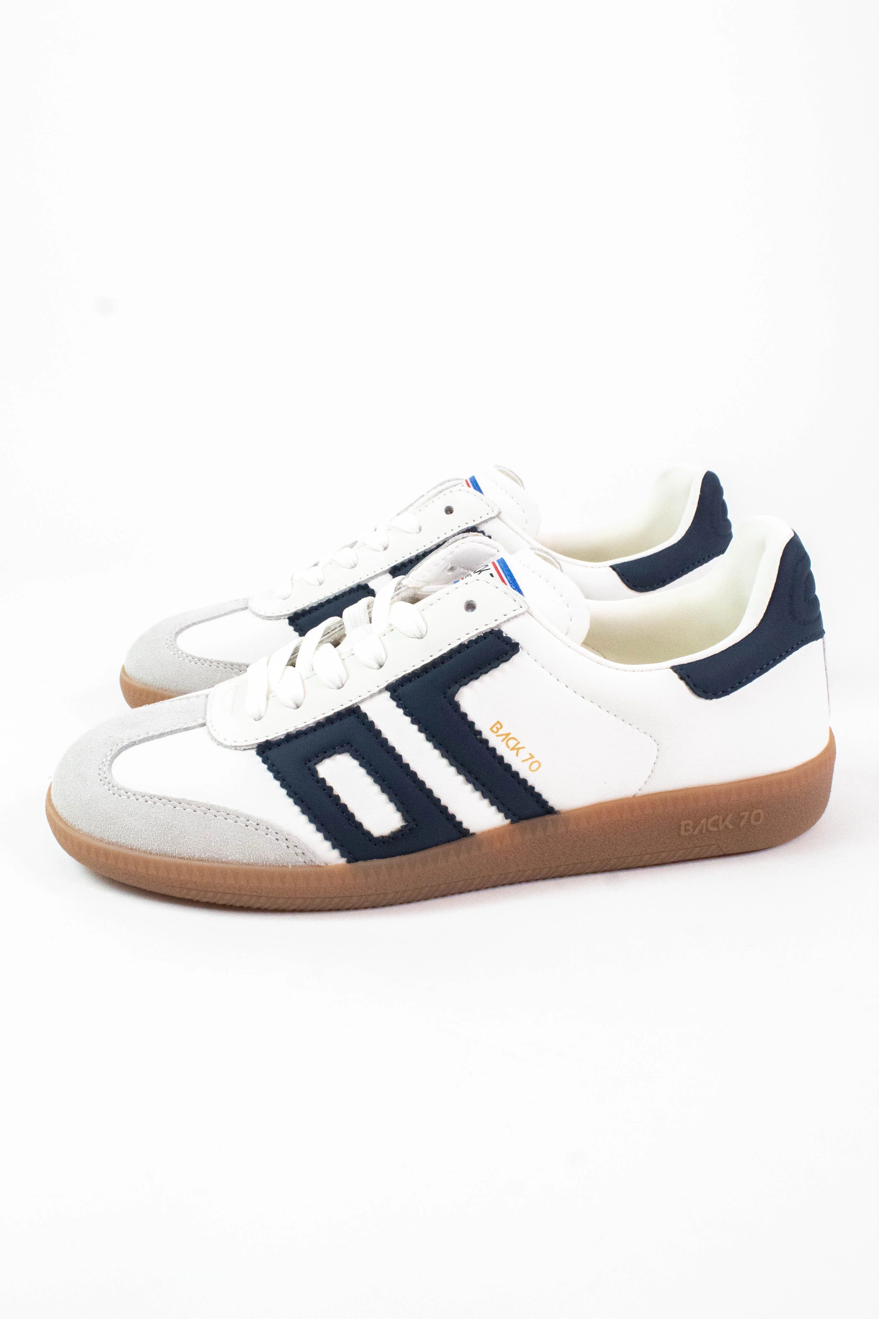 Image of Cloud Lace Up Vintage Sneaker, Navy | Back 70