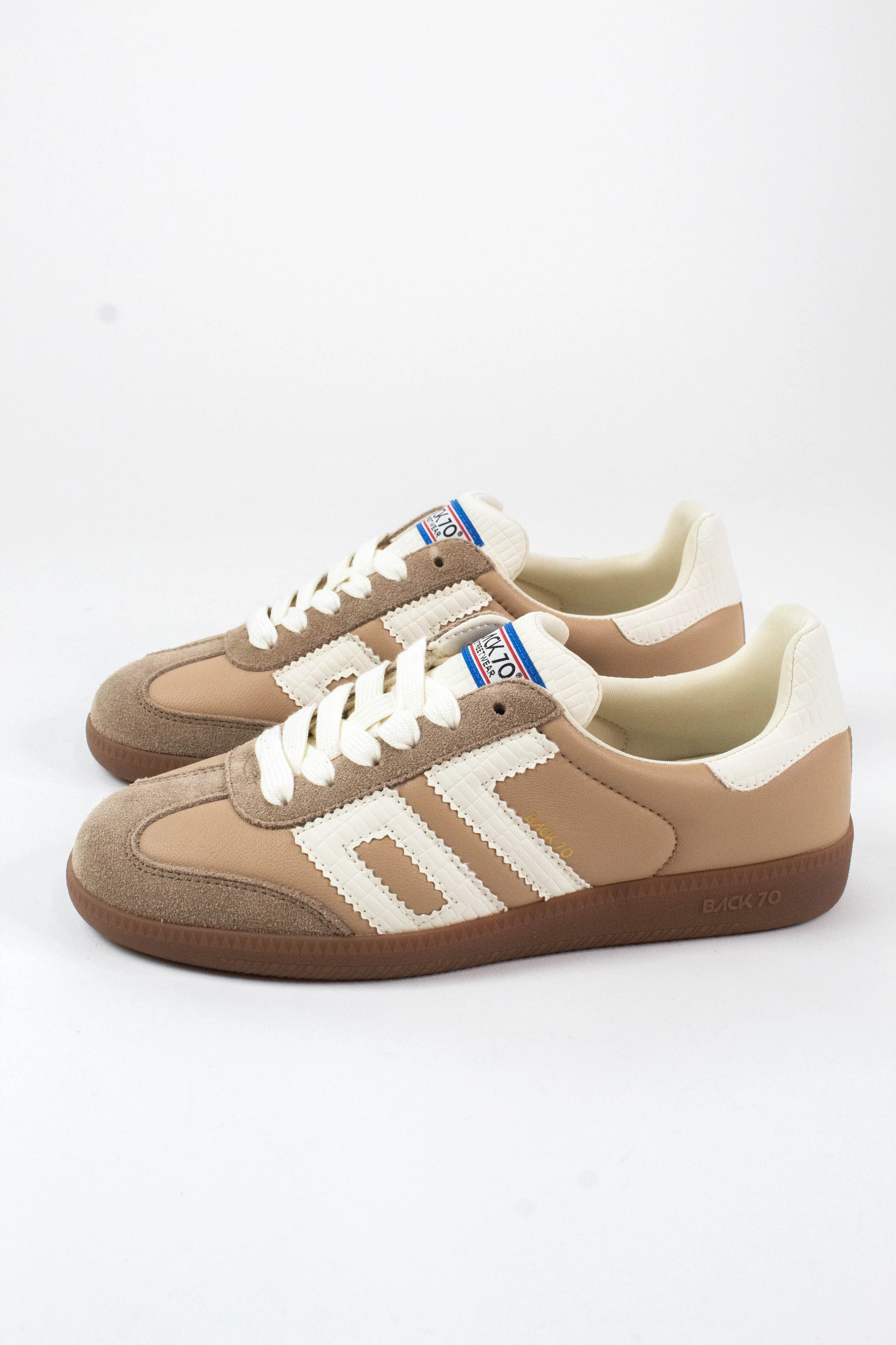 Image of Cloud Vintage Style Sneaker, Sand Milk | Back 70