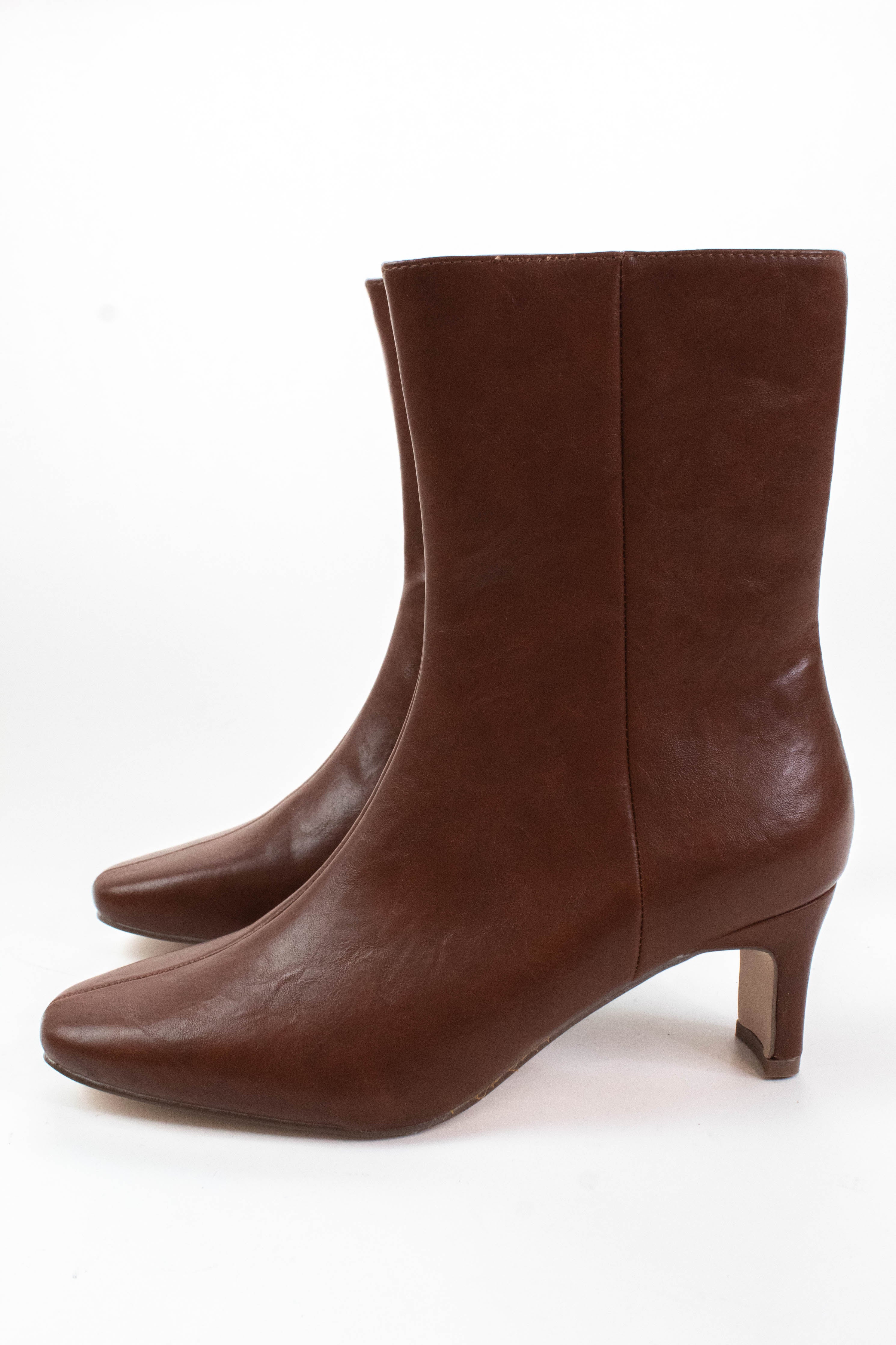 Image of Adler Faux Leather Ankle Boot, Cognac | Beach by Matisse