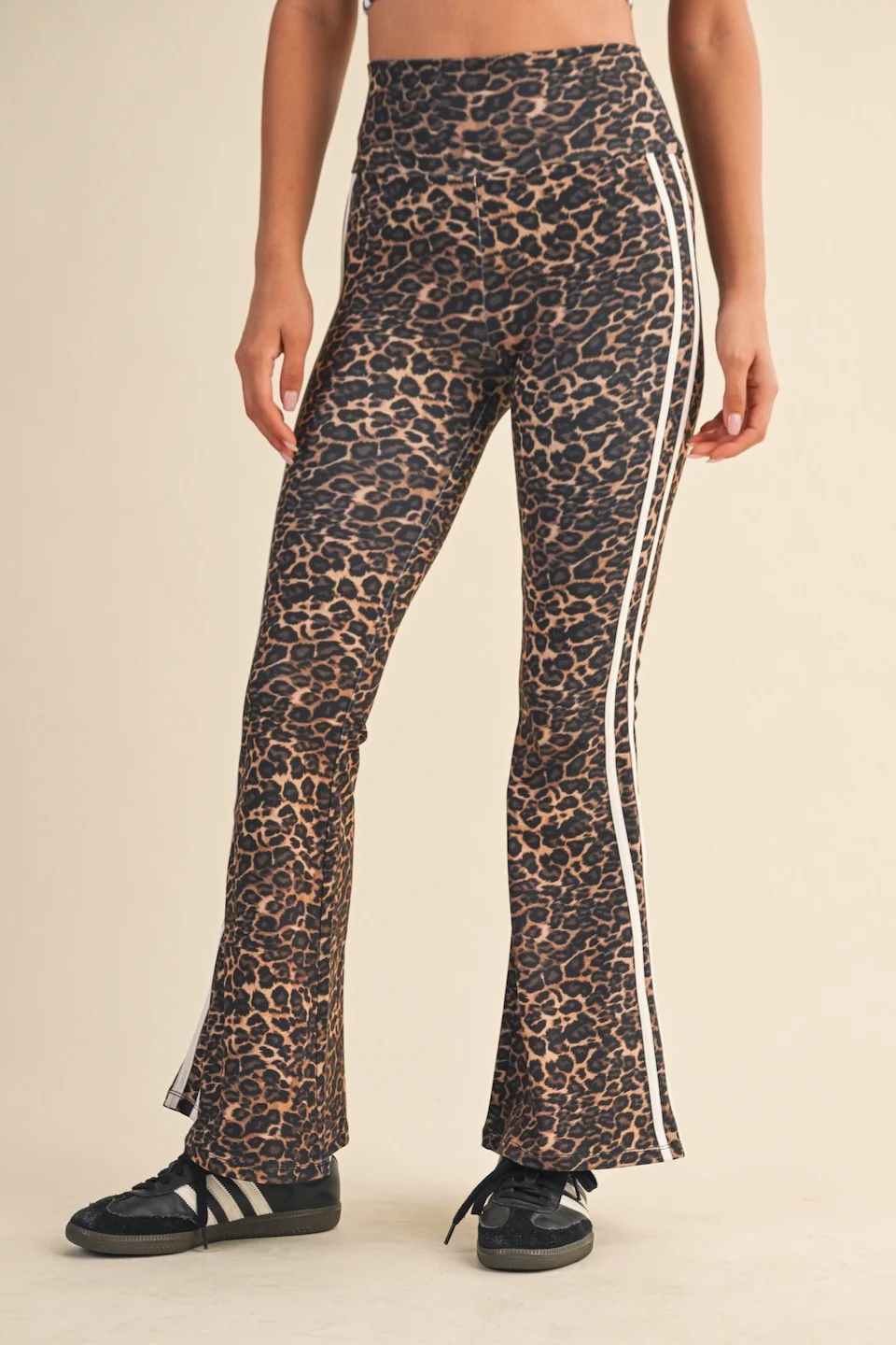 Image of Layla Printed Flare Pant, Leopard