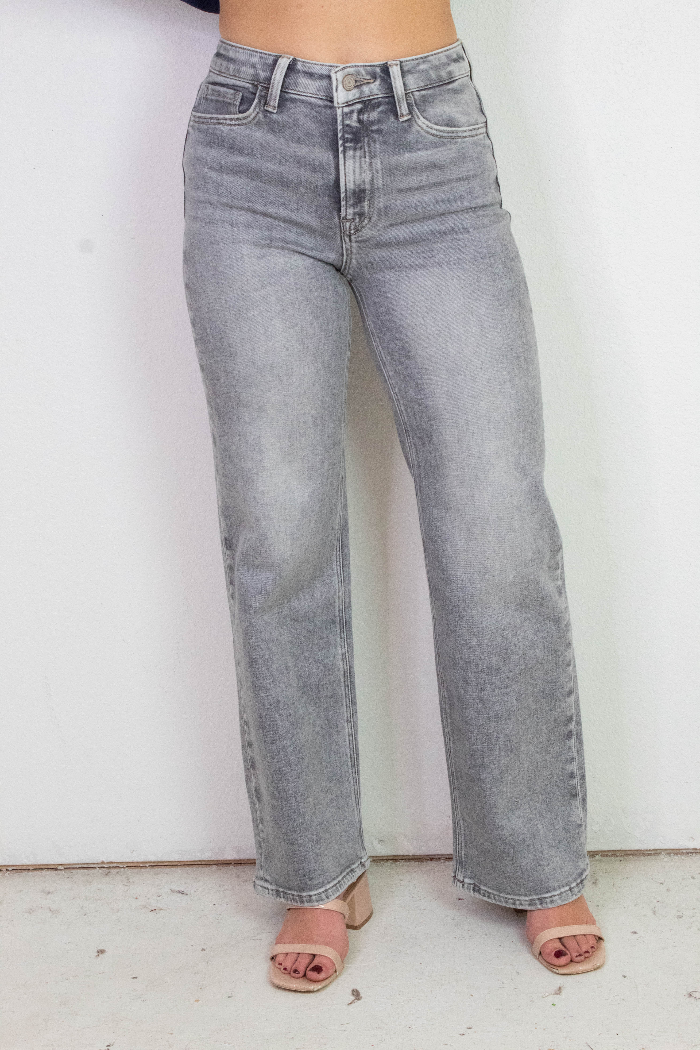 Image of Remi High Rise Full Length Jeans, Heavenly