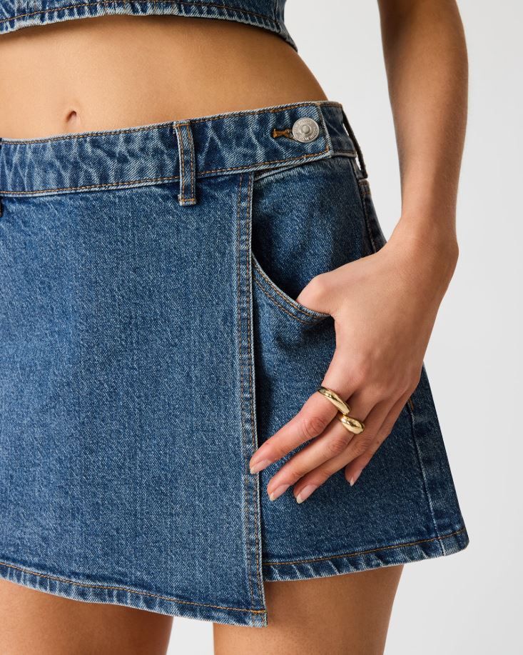 Image of Brightin Skort, Blue Heather | Steve Madden