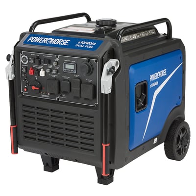 Powerhorse Inverter Generator, Dual Fuel, 10,500 Watts