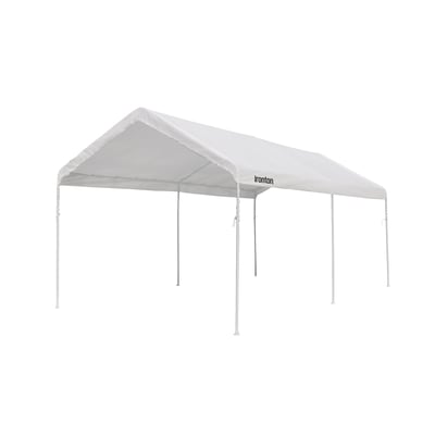 Ironton Outdoor Canopy Tent 20ft. x 10ft., Commercial Strength, Steel Frame, Baked-On Powder-Coat, Ripstop Cover, White