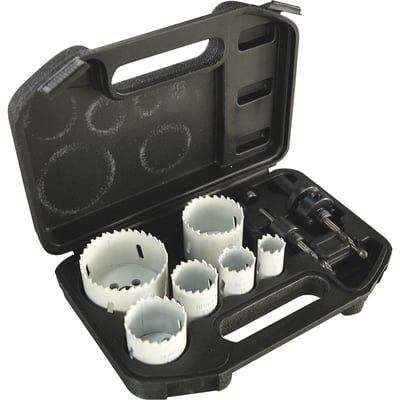 Klutch Bimetal Hole Saw, 8-Pc. Set