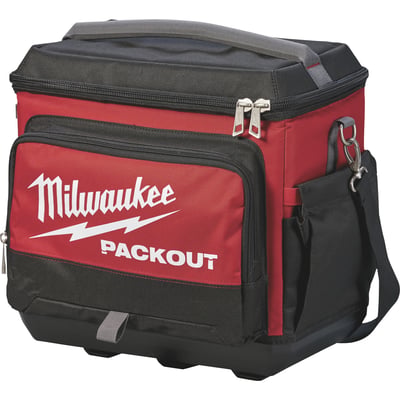 Milwaukee PACKOUT Cooler, 15-3/4in.L x 15-3/4in.W x 11-13/16in.H, Model# 48-22-8302