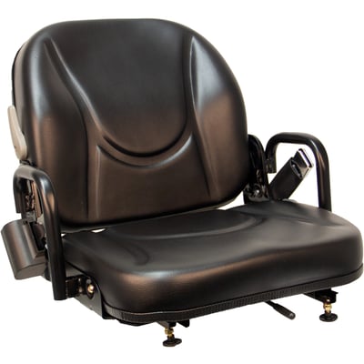 Black Talon Seats, SEAT W/FOLD DOWN BACK. HD FOAM CUSHIONS, Capacity 250 lb, Model# 400111BK