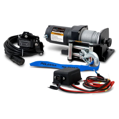 PoleStar, 2500 lb Electric ATV Winch wire rope, Capacity (Line Pull) 2500 lb, Volts 12