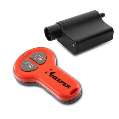 Keeper, Wireless Remote for KT4,000, Al lKW ,KU KV Models, Wireless, Wireless Range 100 ft, Remote Cord Length 0 ft, Model# KTA14126