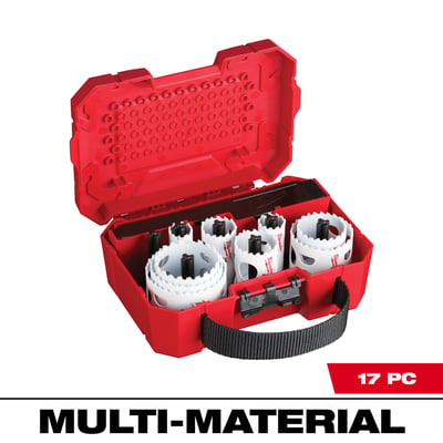 Milwaukee HOLE DOZER Bi-Metal Hole Saw Kit, 17 Pcs., Model# 49-22-4029